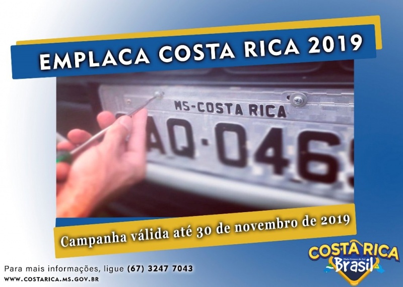 Costa Rica vai pagar taxas de transferência de veículos com placas de outras cidades