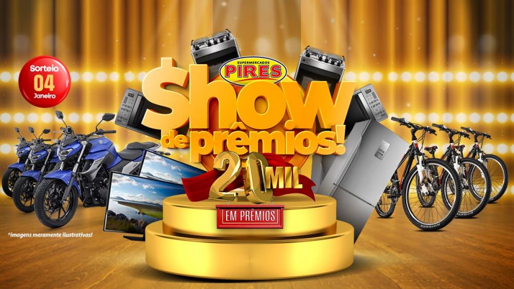 Supermercado Pires lança promoção e vai sortear em janeiro/2020 mais de 20 mil em prêmios