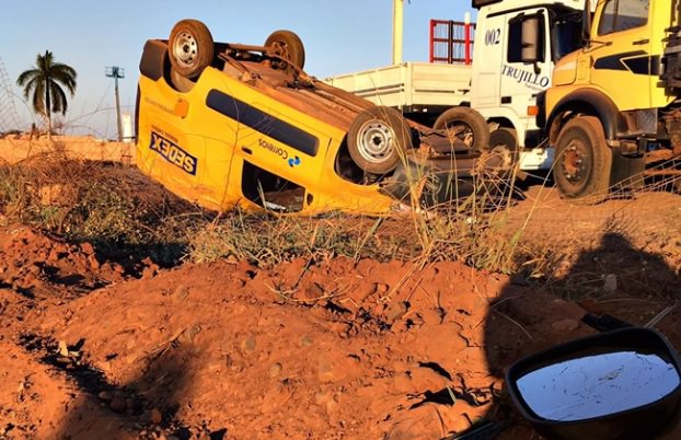 Rapaz que furtou carro do Correios e capotou na rodovia é preso pela polícia