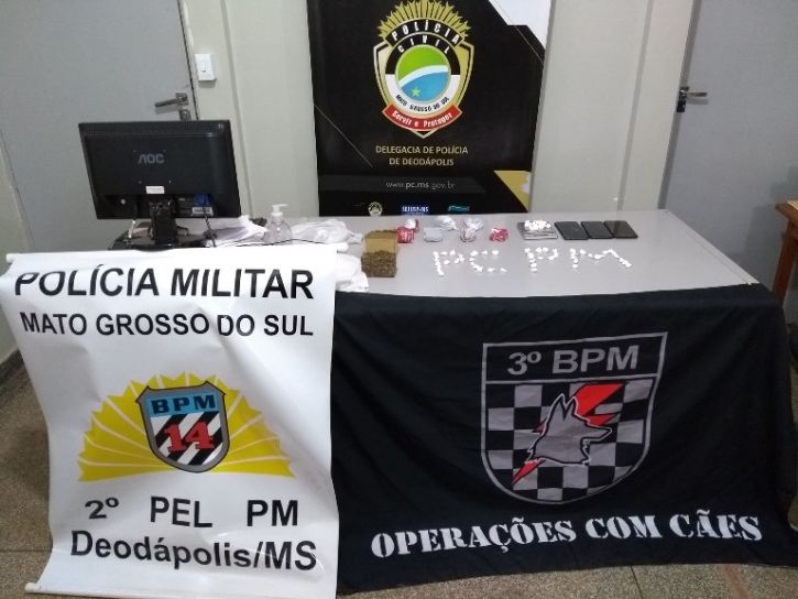 Ação contra o tráfico: 3 pessoas foram presas por tráfico de drogas em Deodápolis