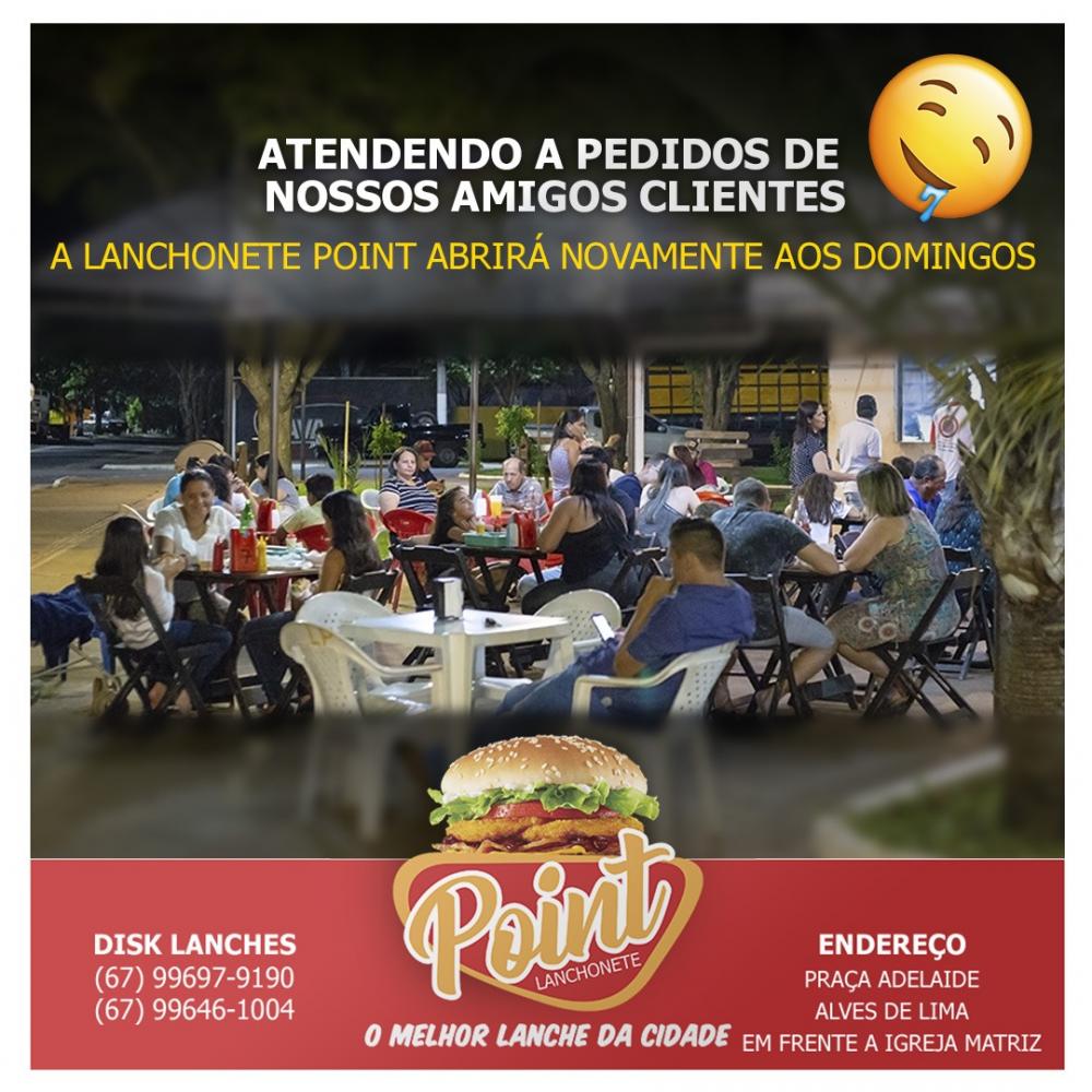 Atendendo a pedidos, Lanchonete Point retorna atendimento aos domingos 
