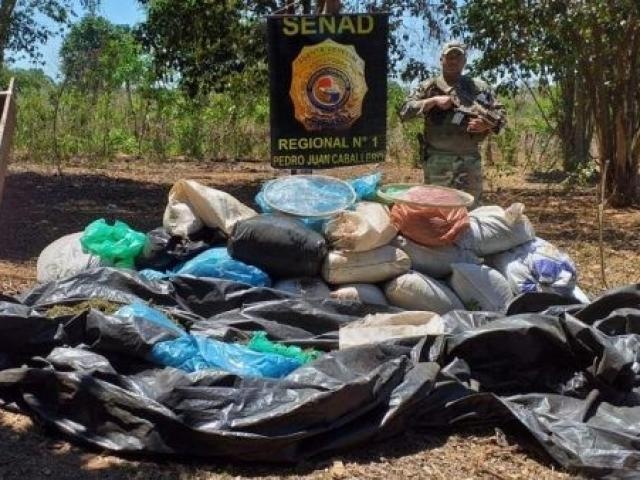 Senad paraguaia desmonta base para produção de maconha na fronteira