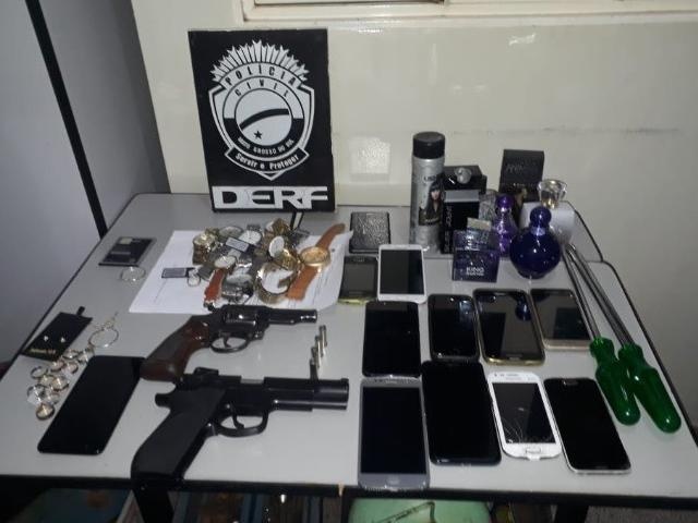 Trio é preso após cometer 23 furtos em duas semanas em 10 cidades