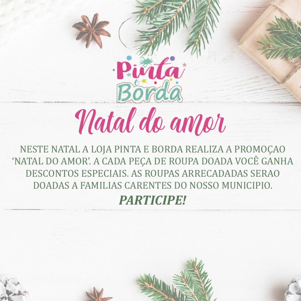 Loja Pinta e Borda lança promoção ‘Natal do amor’ em Deodápolis visando arrecadação de roupas para famílias carentes 