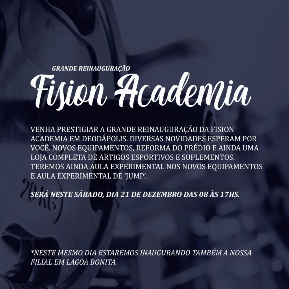 Na comemoração de 25 anos, A Fision Academia vai reinaugurar com diversas novidades 