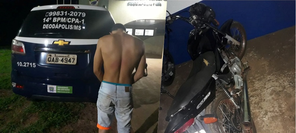 Motociclista embriagado que praticava direção perigosa fugiu da PM e tentou se esconder na casa da avó 