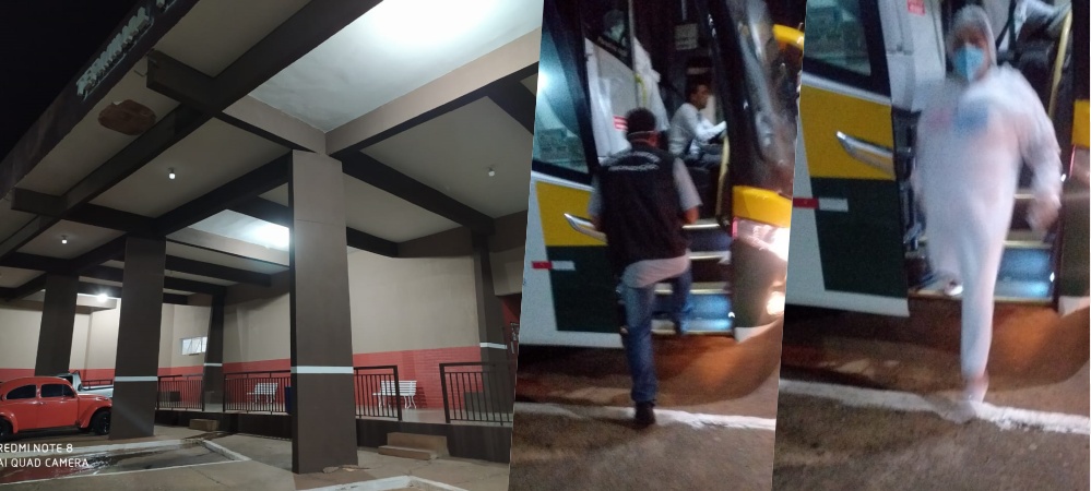 Na rodoviária, equipe da saúde monitora e orienta passageiros em Deodápolis 