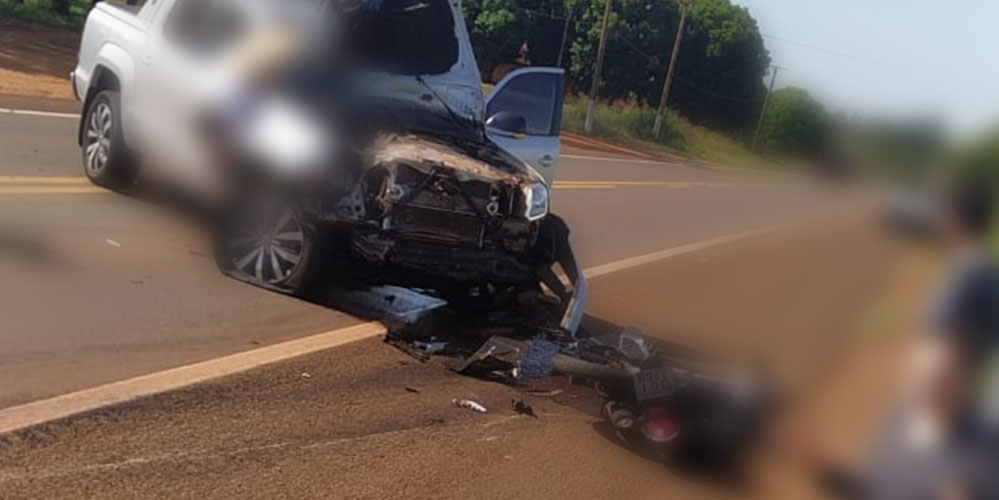  Acidente grave vitimou motociclista na BR 376 entre Fátima e Vicentina 