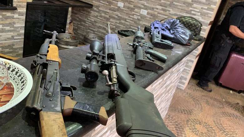 A organização traficava armas - Crédito: Divulgação 