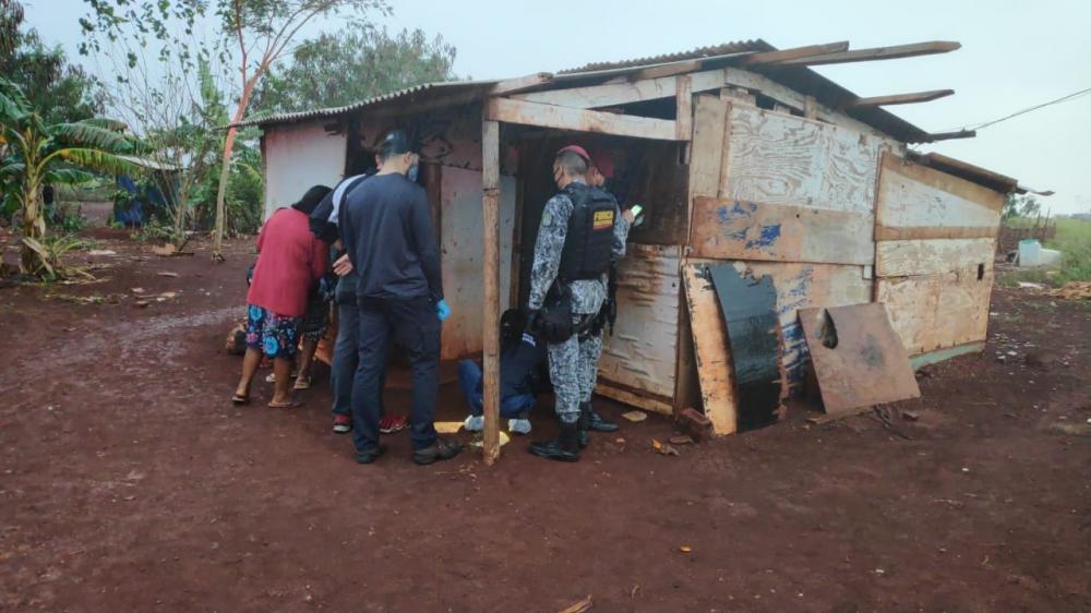 Crime ocorreu em área de invasão ao lado da aldeia bororó em Dourados Foto: Cido Costa