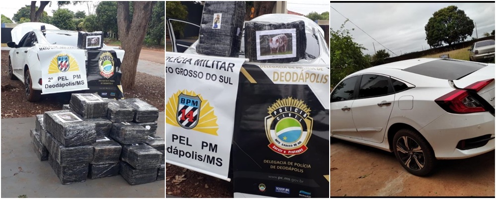 Após furar barreira sanitária, homem foi preso com meia tonelada de maconha em Deodápolis 