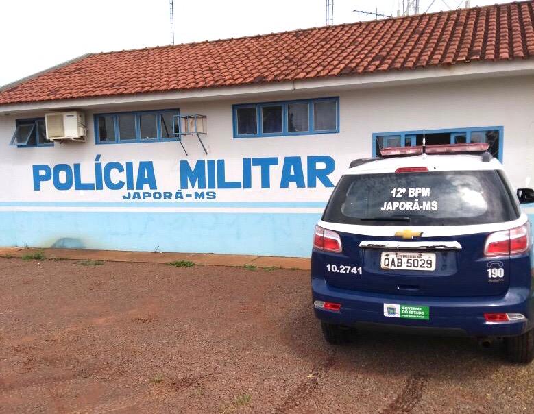 O suspeito foi preso pela guarnição policial militar - Crédito: Divulgação 