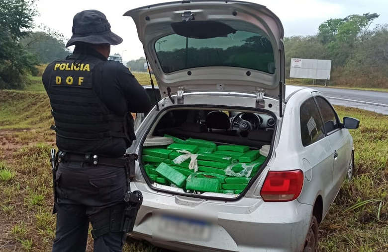 Maconha apreendida pelo DOF pesou 400kg - Crédito: Divulgação/DOF 