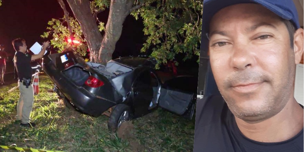 Comerciante Marcio Fabiane, perdeu a vida em grave acidente na 10ª linha em Deodápolis