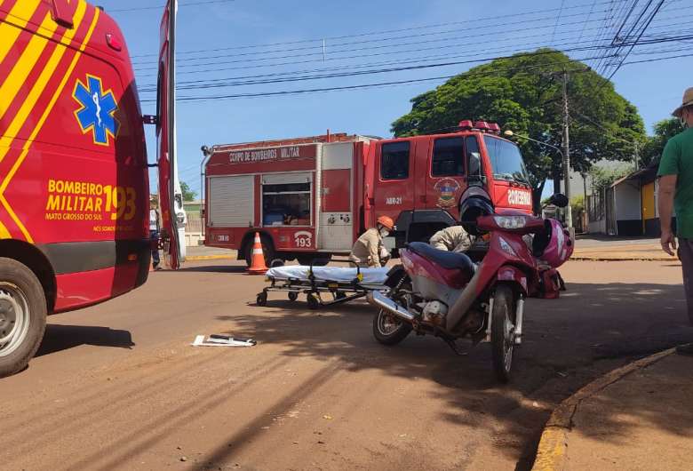Acidente ocorreu na manhã deste sábado em Dourados - Crédito: Wender Carbonari/Dourados News 