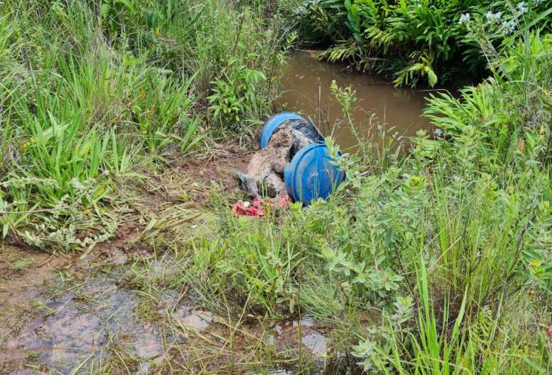 Corpo foi encontrado por pescadores em Ponta Porã - Crédito: Ligado na Redação 