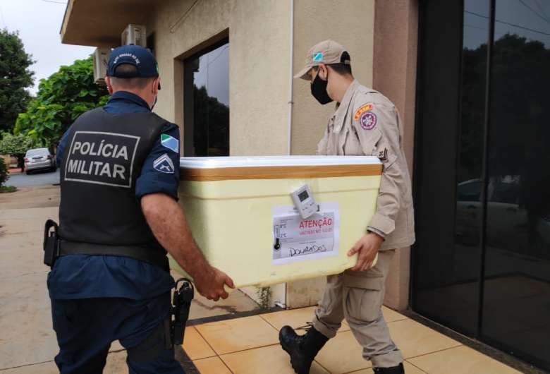Dourados recebeu primeiro lote das vacinas nesta terça-feira - Crédito: Osvaldo Duarte/Dourados News 