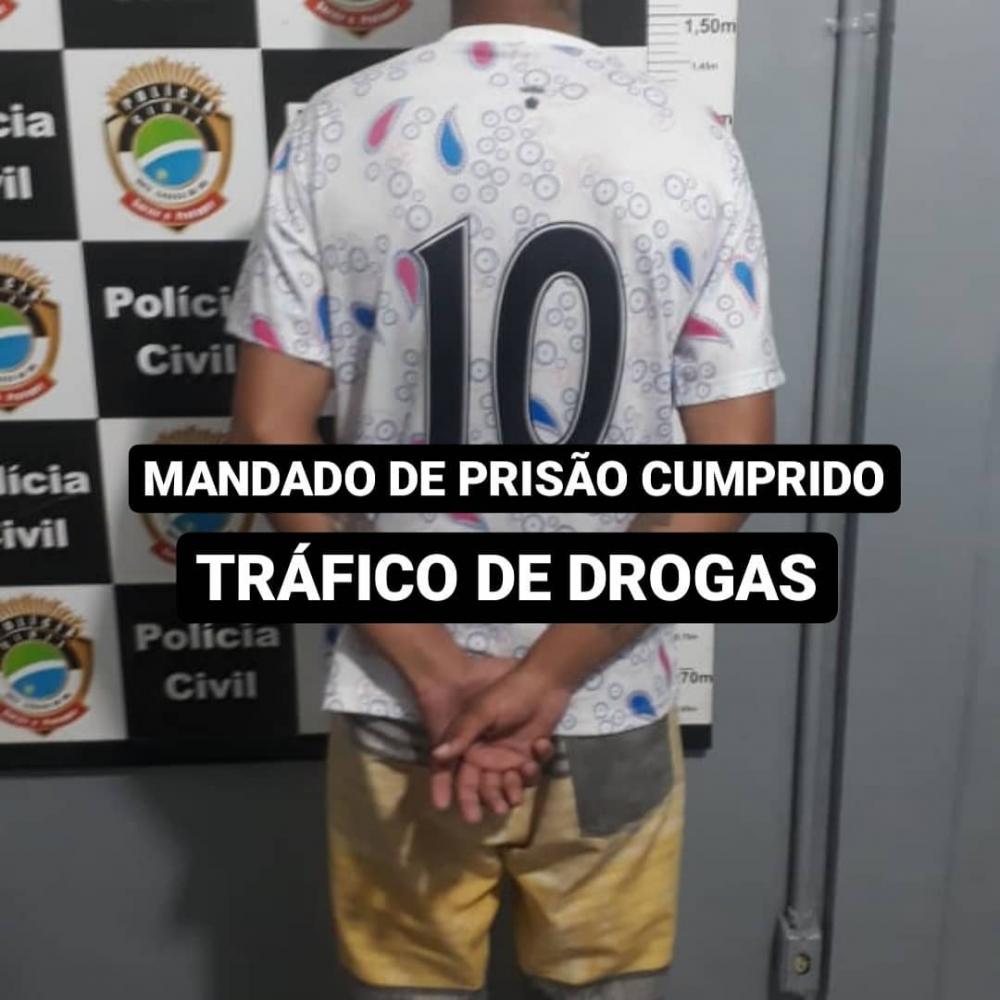 ‘Di Menor’ foi preso em Deodápolis em ação conjunta entre a PM e a Policia Civil 
