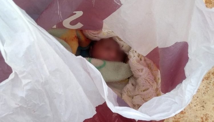 Bebê foi encontrado em sacola plástica em Campo Grande | Foto: Fala Povo, Midiamax