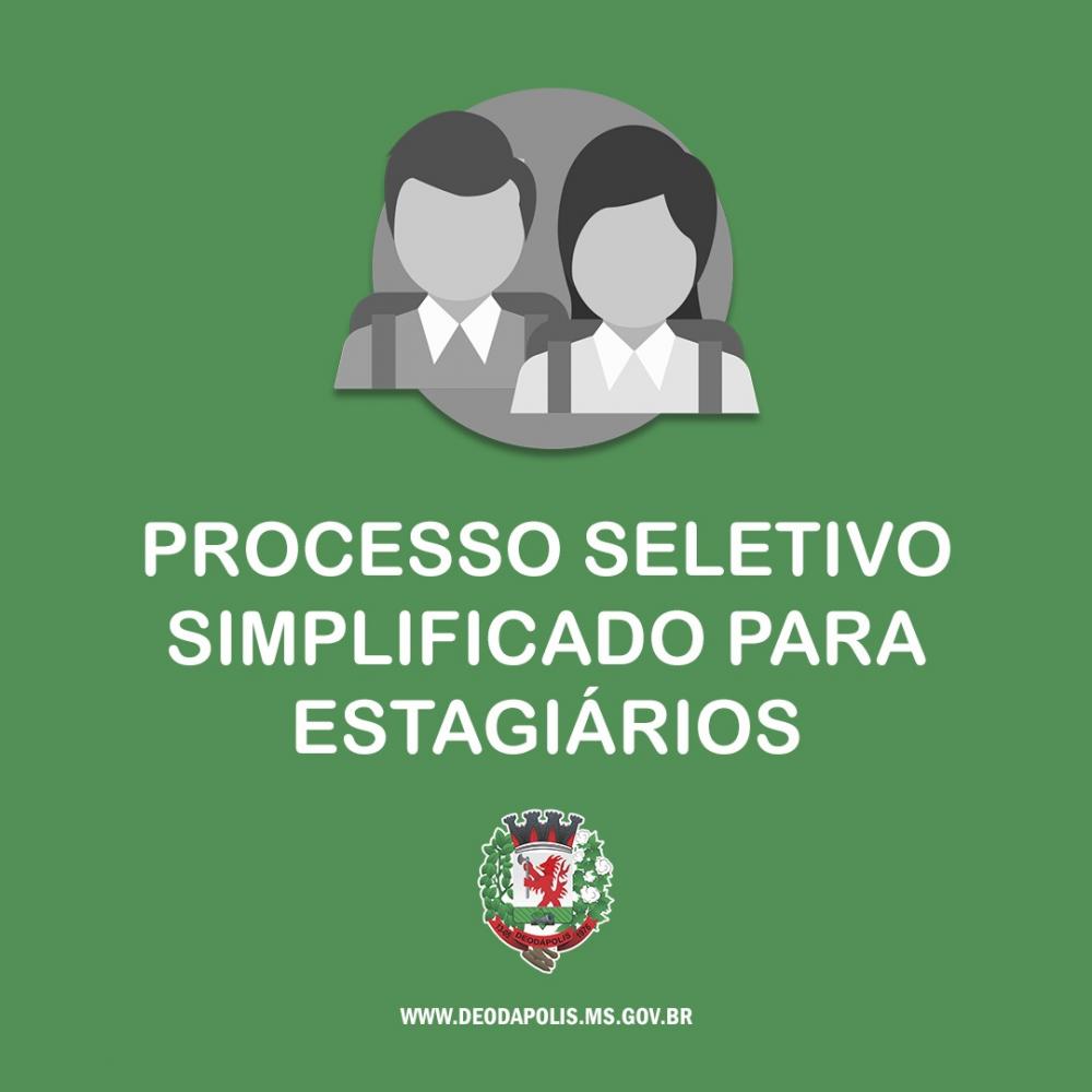 Prefeitura abre processo seletivo para contratação de estagiários em Deodápolis