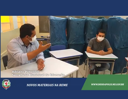 Escolas da Rede Municipal de Ensino receberam novas mobiliários via emenda parlamentar