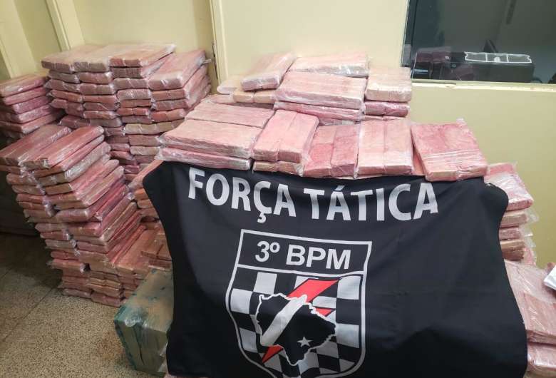 A droga estava escondida em um depósito - Crédito: Osvaldo Duarte/Dourados News 