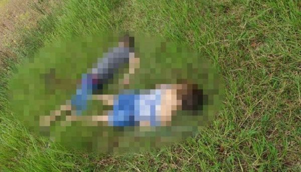 Casal foi encontrado morto em um matagal (Foto: Ponta Porã News)