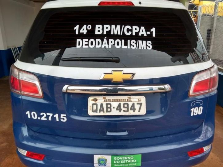 Homem foi detido após praticar ‘arruaça’ com moto no centro de Deodápolis 