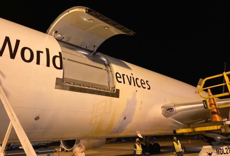 Imunizante chegou nesta noite no Aeroporto de Viracopos - Crédito: Ministério da Saúde/Divulgação 