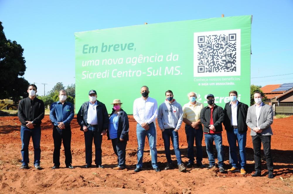 Sicredi Centro-Sul MS inicia obra da nova agência em Deodápolis