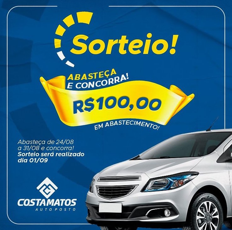 Auto Posto Costa Matos Deodápolis fará sorteio de abastecimento no dia 01 de setembro 