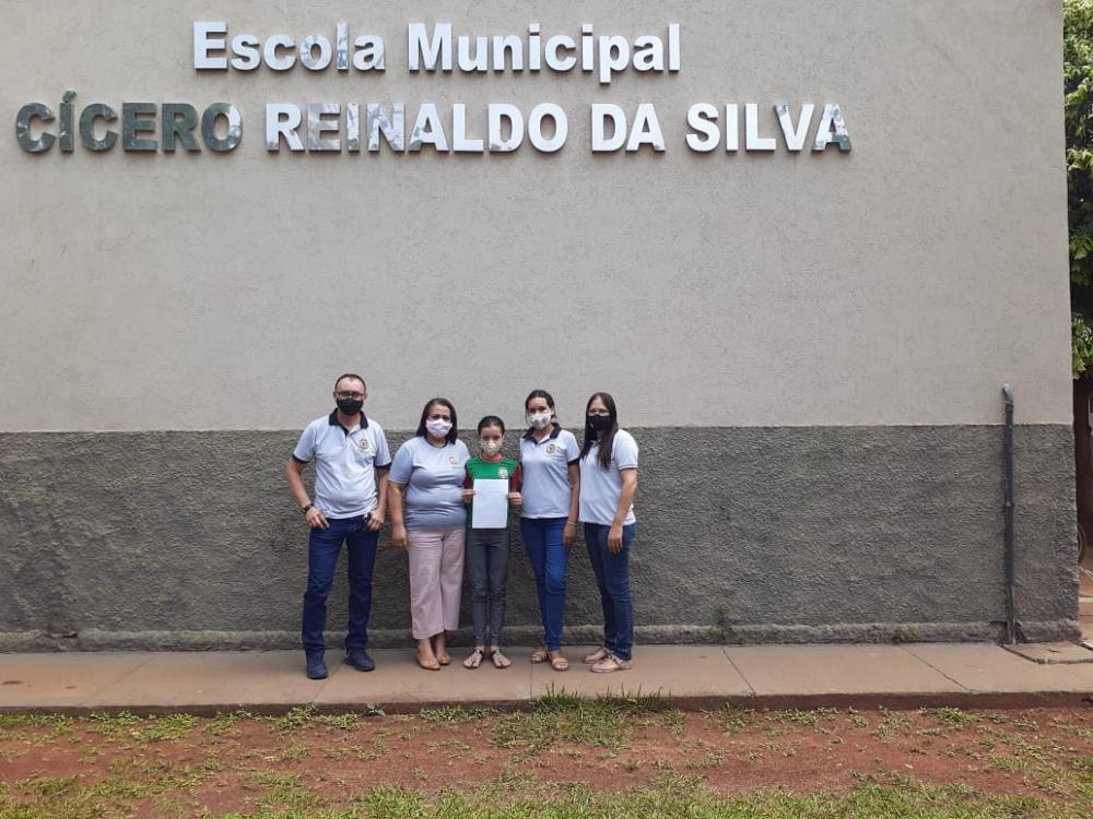 Estudante do 5º ano de Deodápolis venceu etapa estadual de concurso idealizado pelo Ministério Público do Trabalho