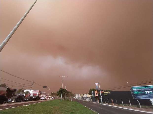 Tempestade de areia pode retornar a Mato Grosso do Sul - Crédito: Silas Lima