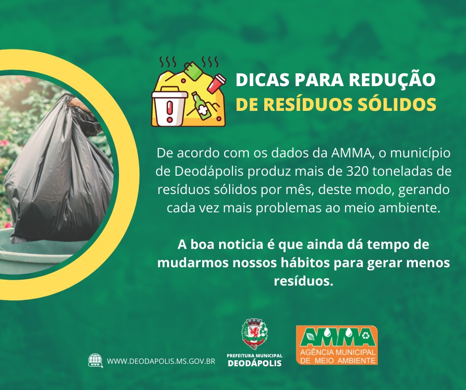 Agência de Meio Ambiente inicia campanha para que população reduza a geração de resíduos sólidos
