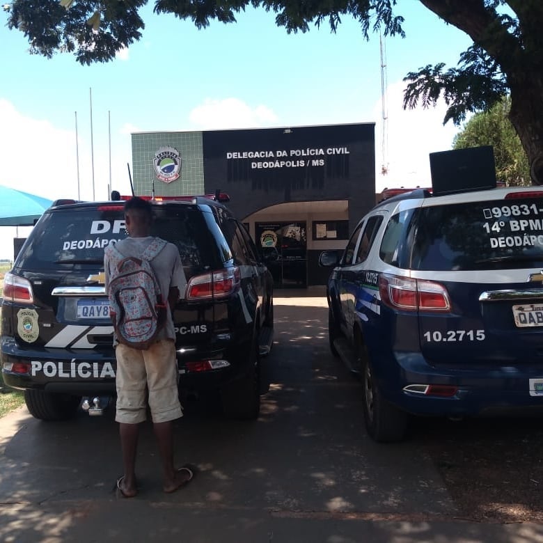 Forças de segurança prenderam ‘Encardidinho’ e recuperaram itens roubados em Deodápolis 