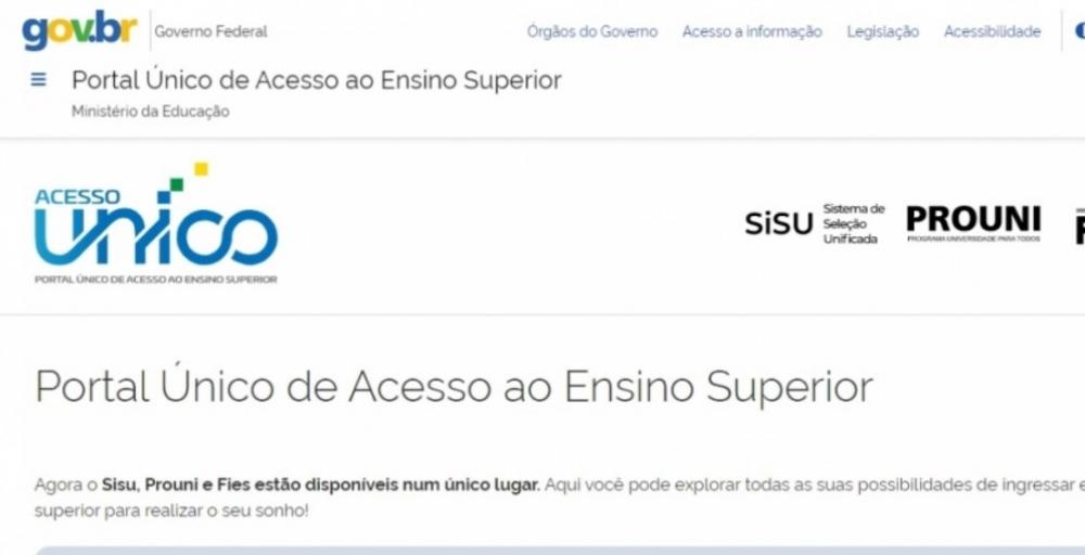 Sisu, Prouni e Fies agora estão reunidos em um único portal