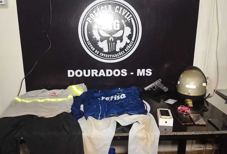 Dupla preso por praticar assaltos em Dourados - Crédito: Osvaldo Duarte/Dourados News 
