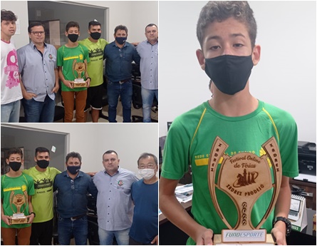 Jovem de Deodápolis foi campeão no Sub 17 de Xadrez no Festival Online de Férias