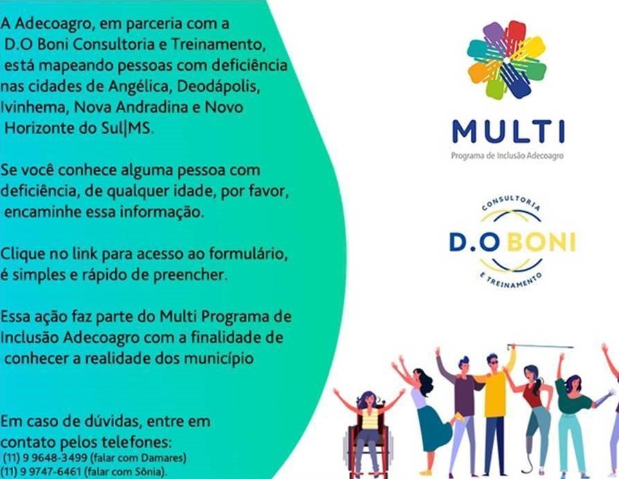 Multi Programa de Inclusão da Adecoagro está mapeando pessoas com deficiência na região para inclusão no mercado de trabalho