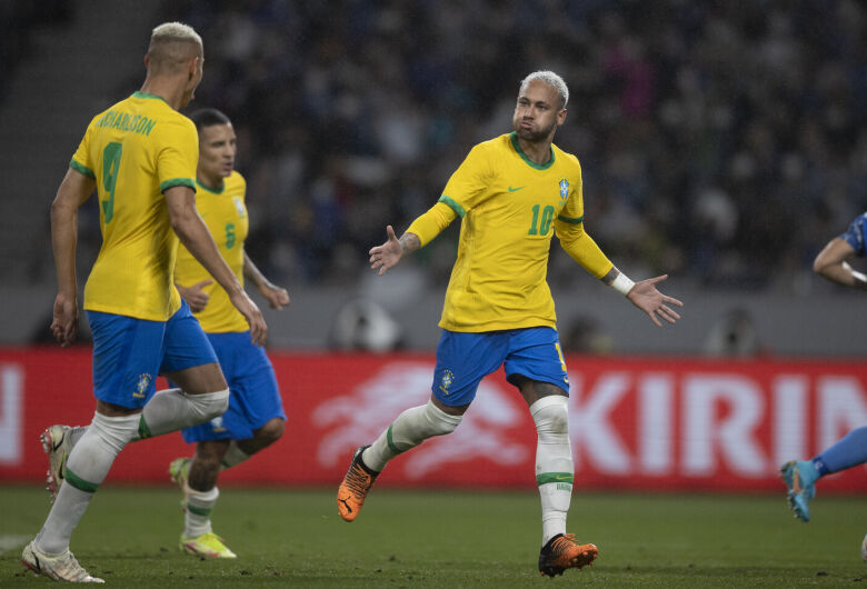 Neymar marcou três vezes nos dois amistosos da seleção na Ásia - Crédito: Lucas Figueiredo/CBF 