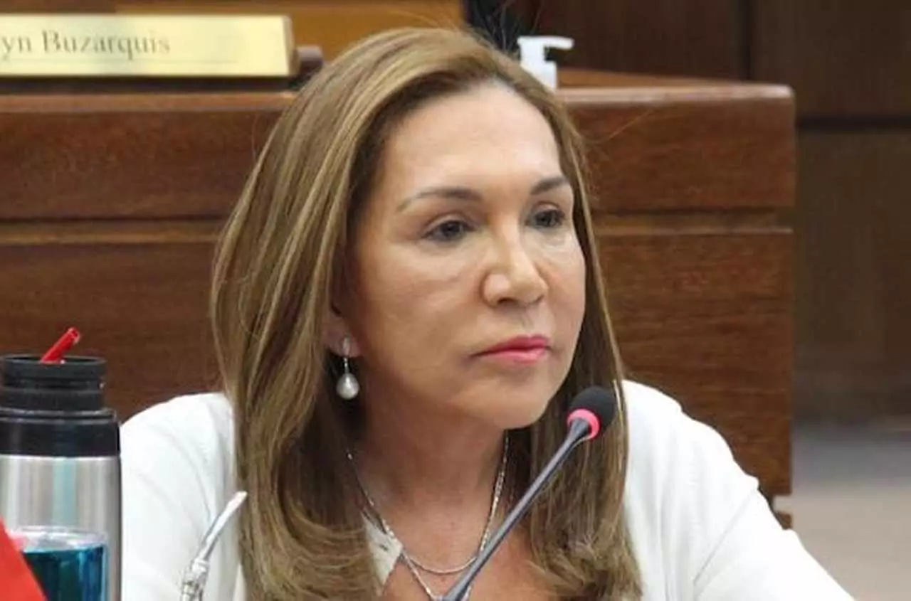 Senadora pertencia ao PLRA e morava em Ciudade Del Ese (Foto: Senado do Paraguai)
