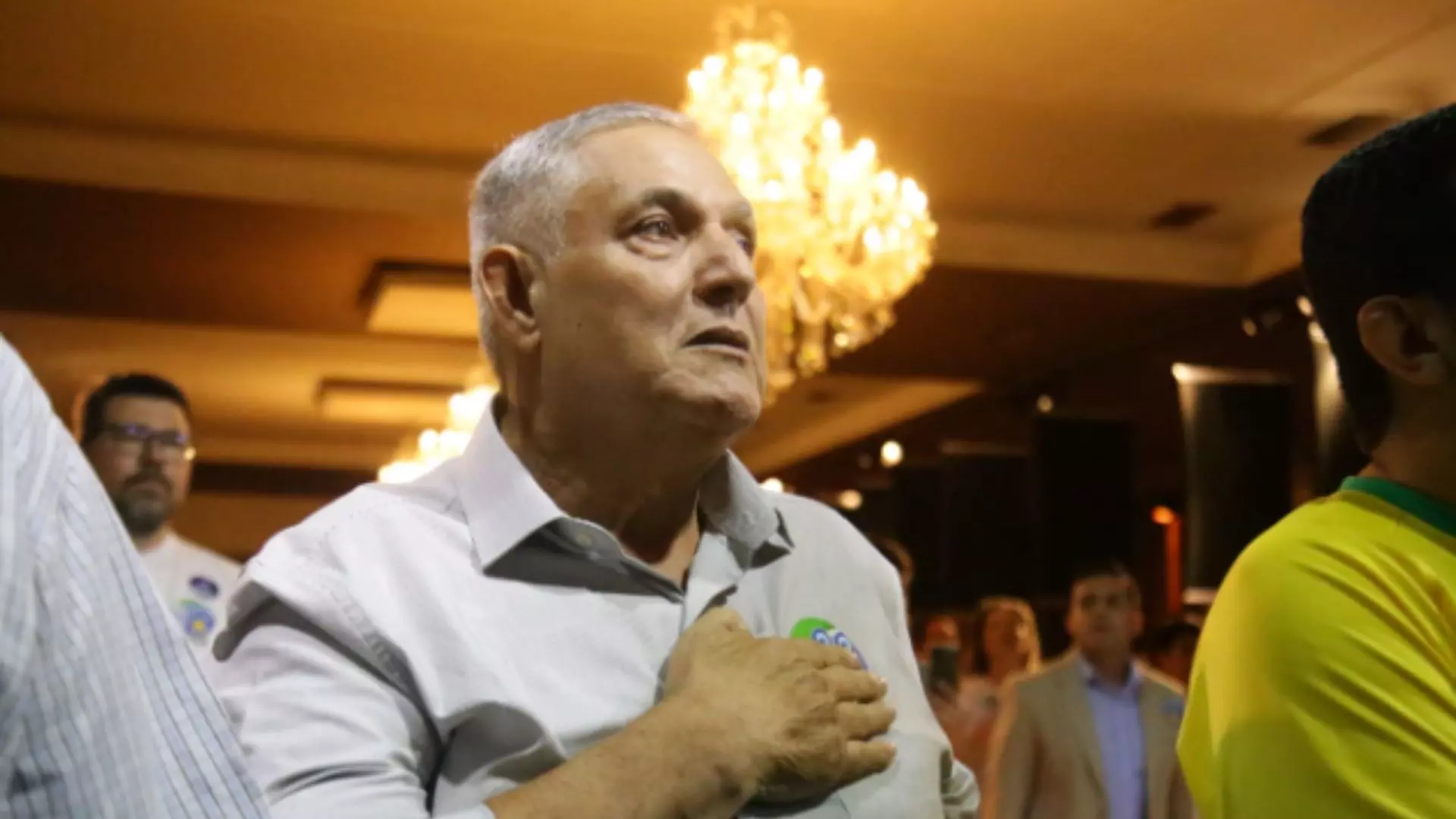 Portela durante a convenção do PL em Campo Grande (Nathália Alcântara, Midiamax)