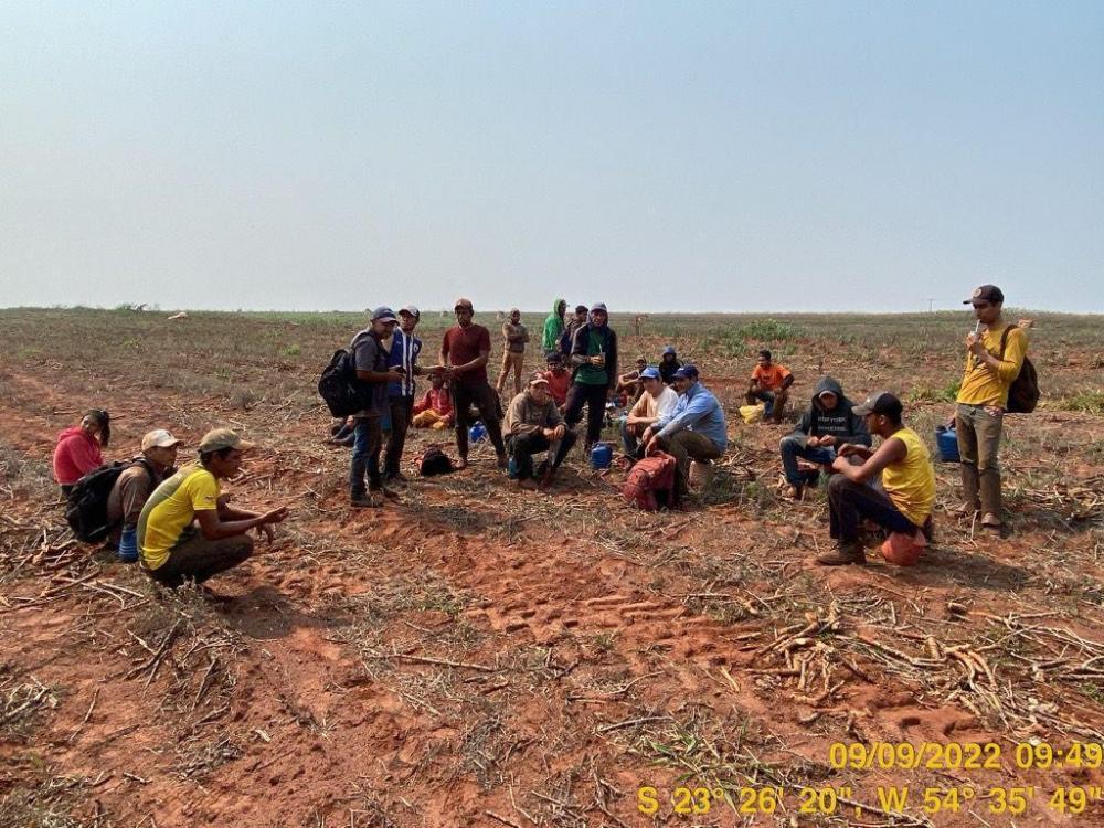 Trabalhadores resgatados em fazenda no município de Iguatemi (Imagem: Divulgação)