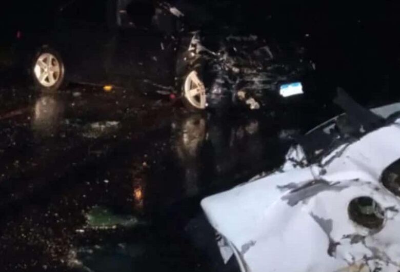 Acidente aconteceu na noite de ontem na MS-164 - Crédito: Ligado na Redação