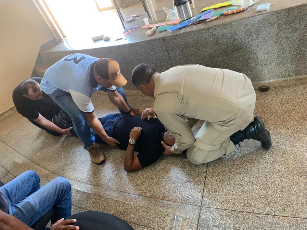 Bombeiros Militares de Ivinhema capacitaram colaboradores do Hospital Cristo Rei em Deodápolis nesta quarta (29)