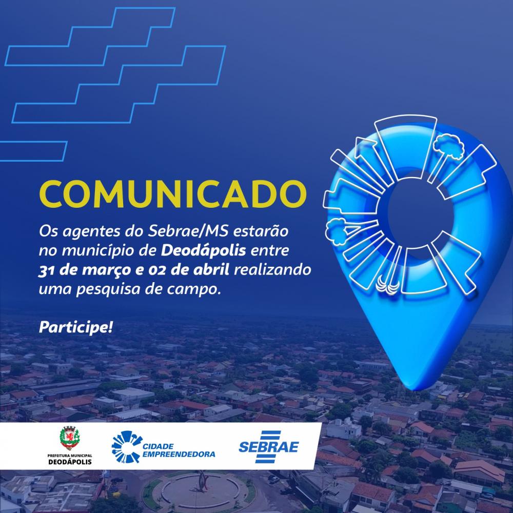 Deodápolis firma parceria com Sebrae para desenvolvimento do programa ‘Cidade Empreendedora’