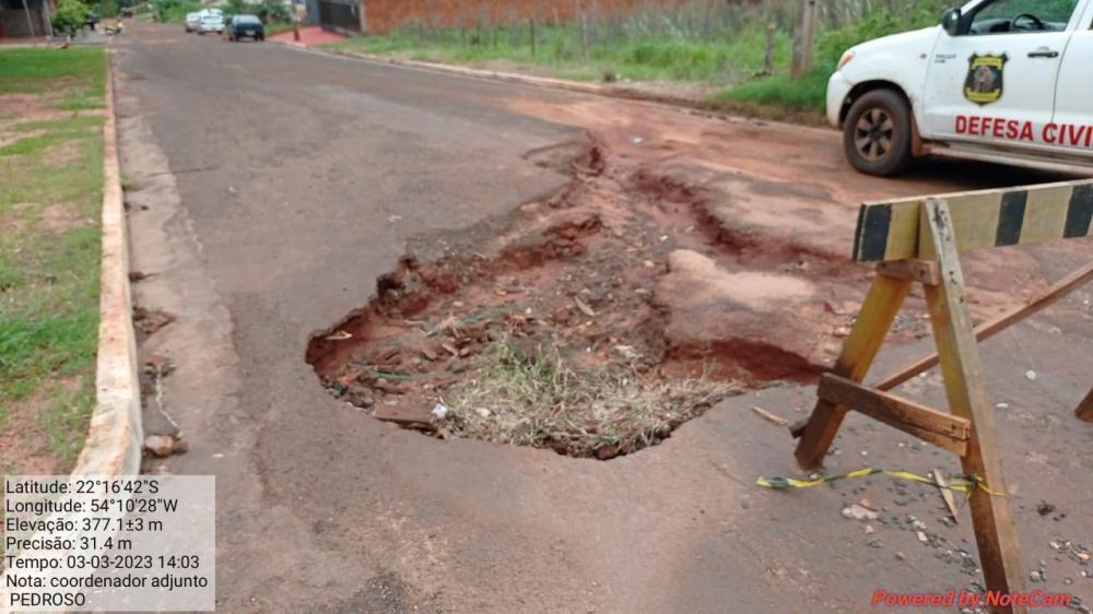 Estado reconhece situação de emergência de Deodápolis após fortes chuvas de janeiro e fevereiro