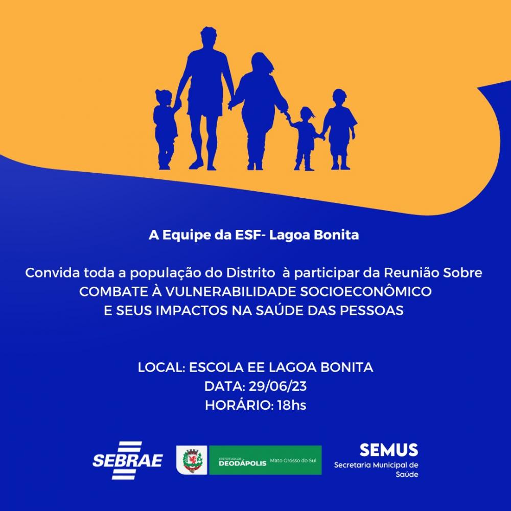Equipe da ESF-Lagoa Bonita convoca a comunidade para debater sobre o combate à vulnerabilidade socioeconômica