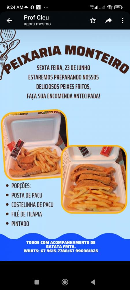 Delicie-se com as Irresistíveis Porções de Peixe Frito da Peixaria Monteiro em Deodápolis