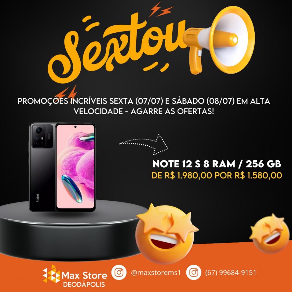 Promoção 'Sextou': Max Store oferece descontos imperdíveis em smartphones e acessórios!